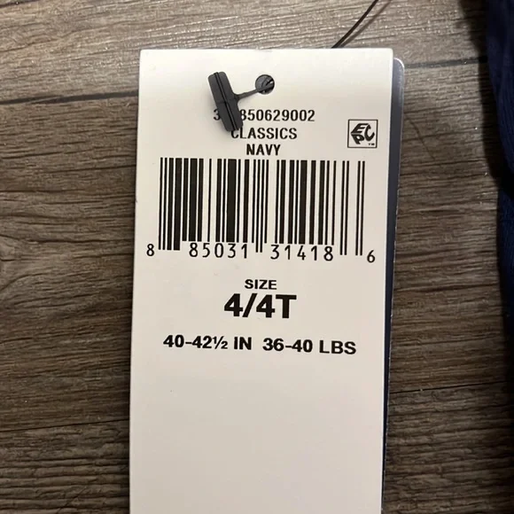 NWT Polo Ralph Lauren Ruffle Sleeve Navy Dress 4/4T - Picture 5 of 7